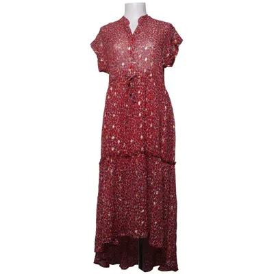 Kleid (Rot, Blau, Gold) von Vintage Dressing Polyester, Viskose