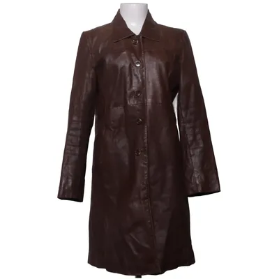 Veste longue en cuir (Marron) de Bigarreau Cuir