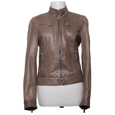 Veste en cuir (Marron) de Oakwood Acétate, Cuir, Viscose