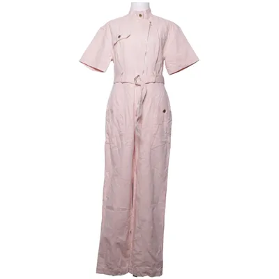 Jumpsuit (Pink) from Sandro Cotton, Linen, Polyester
