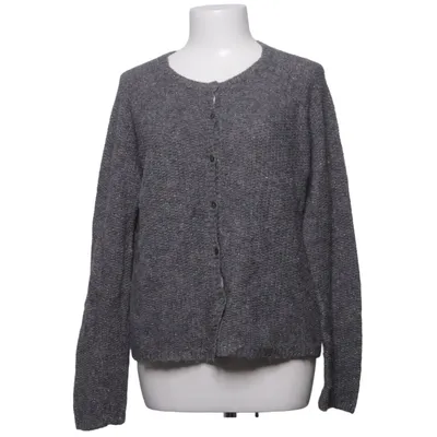 Cardigan (Gray) from Custommade Acrylic, Alpaca wool, Merino wool, Metallic fiber, Polyamide