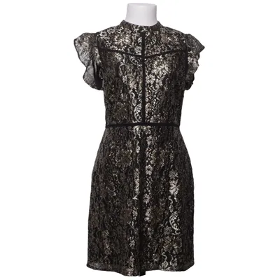 Jurk (Zwart, Goud) van Oasis Metallvezel, Polyamide, Polyester, Viscose