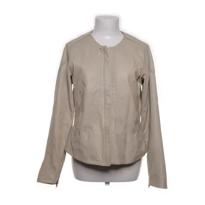 Läderjacka (Beige) från Stella Nova Bomull, Skinn, Polyester