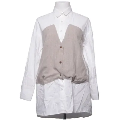Chemise (Blanc, Beige) de Unigirl Paris Coton