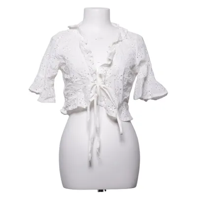 Wikkelblouse (Wit) van Loavies Katoen