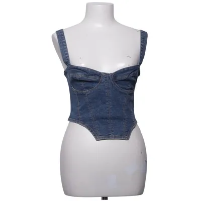 Crop top (Bleu) de Divided by H&M Coton, Élasthane