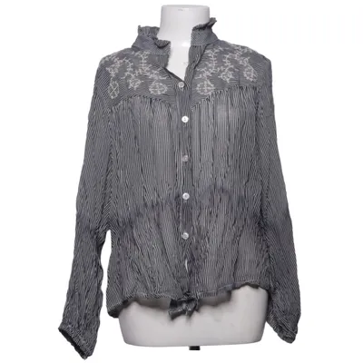 Blouse (Black, White) from Farfalla Cotton, Viscose