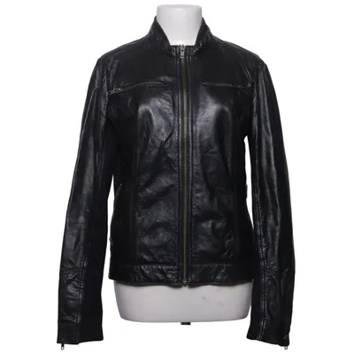 Veste en cuir (Noir) de Mango Casual Sportswear Cuir