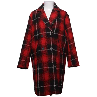 Mantel (Rot, Schwarz, Weiß) von Zara Outerwear Polyester, Wolle