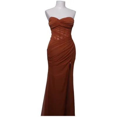 Abendkleid (Braun) von Fashion Nova Elasthan, Polyester