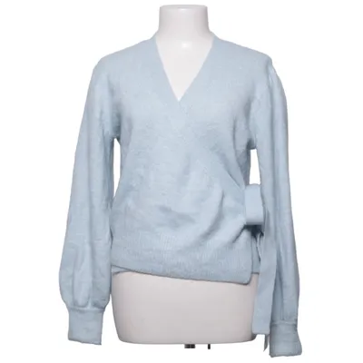 Wrap cardigan (Blue) from Ichi Acrylic, Elastane, Polyester, Wool