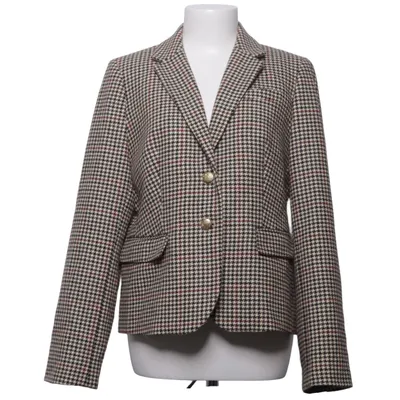 Kavaj (Beige, Svart, Flerfärgad) från J.Crew Polyester, Ull