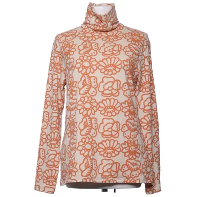 Turtleneck (Beige, Orange) fra Marimekko x Uniqlo Akryl, Elastan, Genanvendt polyester, Viscose