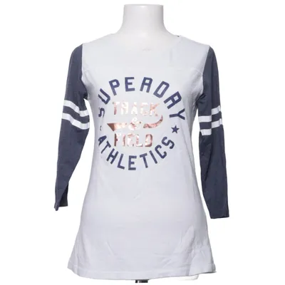 Honkball T-shirt (Wit, Blauw) van Superdry Track & Field Katoen
