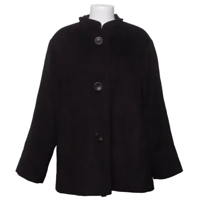 Kappa (Svart) från Elvi Polyester, Viskos, Ull