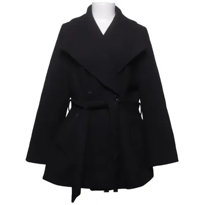 Mantel (Schwarz) von Bubbleroom Recyceltes Polyester, Wolle