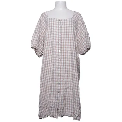 Jurk (Beige, Wit) van Joelle Katoen