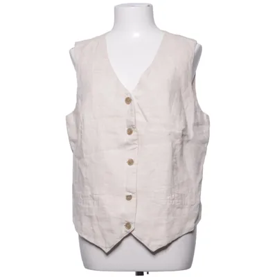Suit vest (Beige) from Lands' End Linen, Polyester