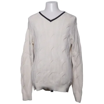 Pull-over (Blanc) de GANT Coton, Laine de mouton