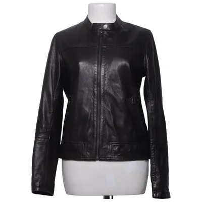Leather jacket (Black) from Part Two Leather, Polyester