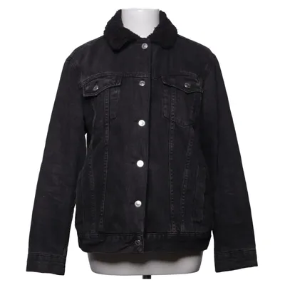 Foret Jeansjakke (Moto) fra Topshop Moto Bomuld, Kunstpels, Polyester