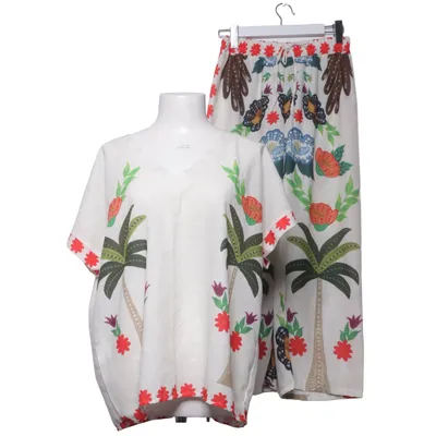 Set (Wit, Meerkleurig) van Made in italy Katoen, Linnen, Polyester