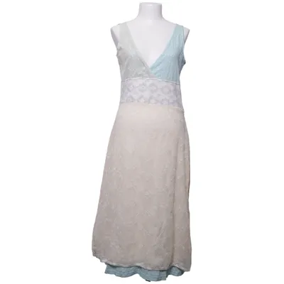 Maxi dress (Beige, Blue, Multicolored) from Repeat Cotton, Elastane, Polyamide