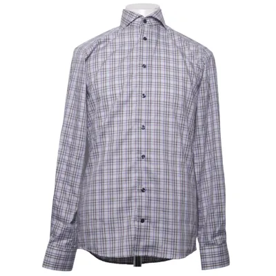 Shirt (White, Blue, Brown) from Eton
