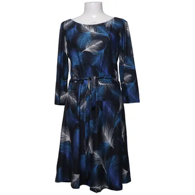 Jurk (Blauw, Zwart, Wit) van Smashed Lemon Elastaan, Viscose