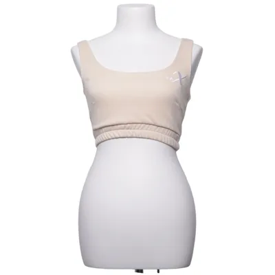 Crop top (Beige) de Xshapes Coton, Polyester