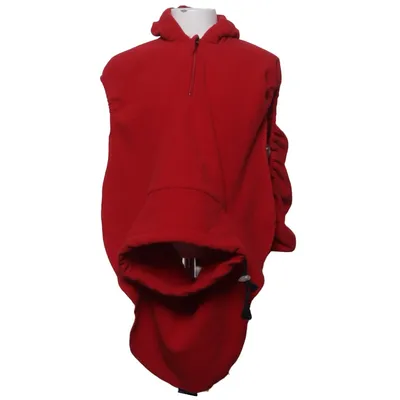Kortärmad huvtröja (Röd) från Hoppediz Polyester