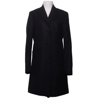 Manteau (Noir) de Studio Total Polyester, Laine