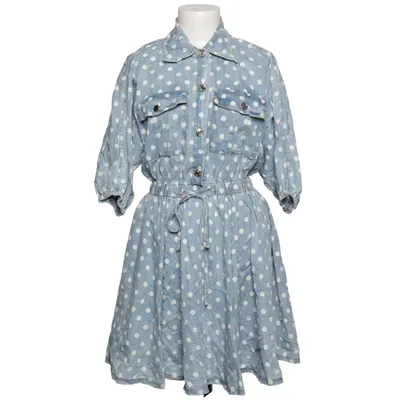 Shirt dress (Blue, White) from Ciminy Cotton
