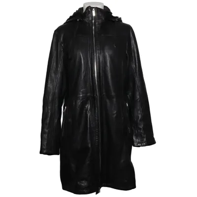 Læderfrakke (Sort) fra Adagio Læder, Polyester
