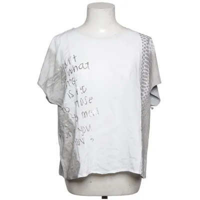 T-shirt (Grå, Vit, Flerfärgad) från Fashion Highlight Elastan, Viskos