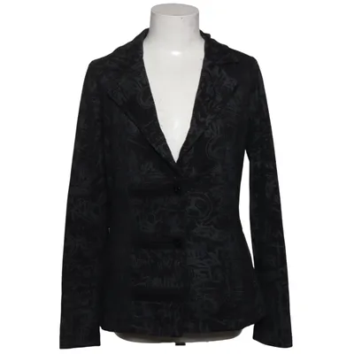 Blazer (Black, Gray) from Sha & Sha Cotton, Polyester