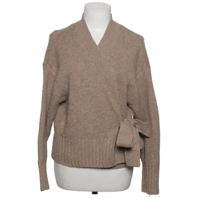 Slå om-cardigan (Beige) fra About You Elastan, Genanvendt polyester, Uld