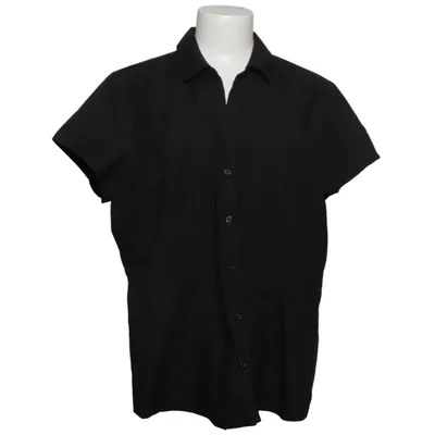 Kortärmad skjorta (Svart) från Anko Bomull, Elastan, Polyester