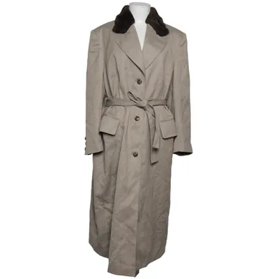 Frakke (Beige) fra Amitié Polyester, Viscose, Uld
