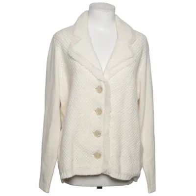 Strickjacke (Weiß) von Madeleine Acryl, Alpakawolle