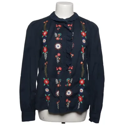 Blouse (Blue, Multicolored) from Sézane Cotton, Polyester, Wool