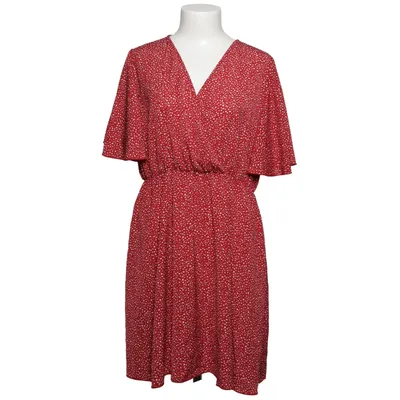 Wrap dress (Red, White) from Shein Curve Polyester