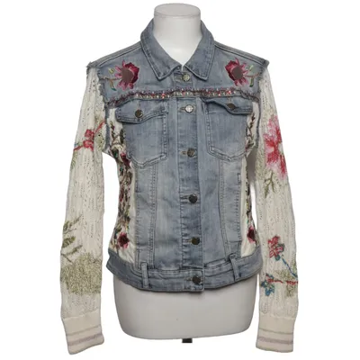 Jeansjacka (Blå, Flerfärgad) från Desigual Bomull, Elastan, Metallfiber, Polyester, Viskos