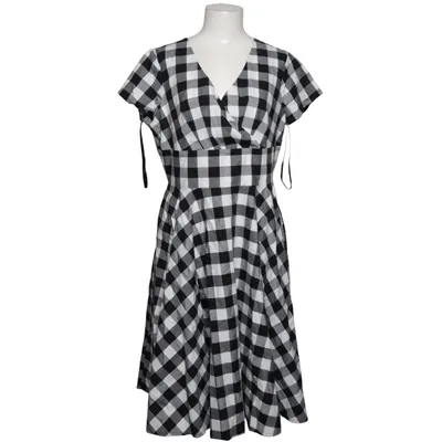 Robe (Noir, Blanc) de Hell Bunny Coton, Élasthane