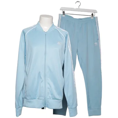 Träningsset (Blå, Vit) från Adidas Bomull, Återvunnen polyester