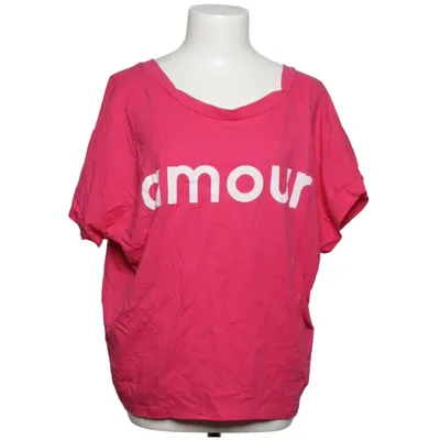 T-shirt (Roze) van Just Me Katoen, Elastaan