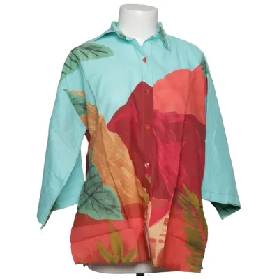 Korte mouwen shirt (Blauw, Meerkleurig) van Trendyol