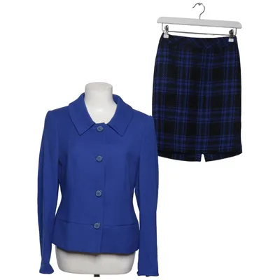 Mantelpak (Blauw, Zwart) van Madeleine Elastaan, Wol