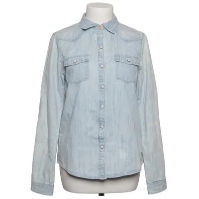 Denim blouse (Blauw) van Maison Scotch Katoen