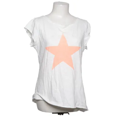 T-shirt (White, Orange) from Anna Justper Cotton